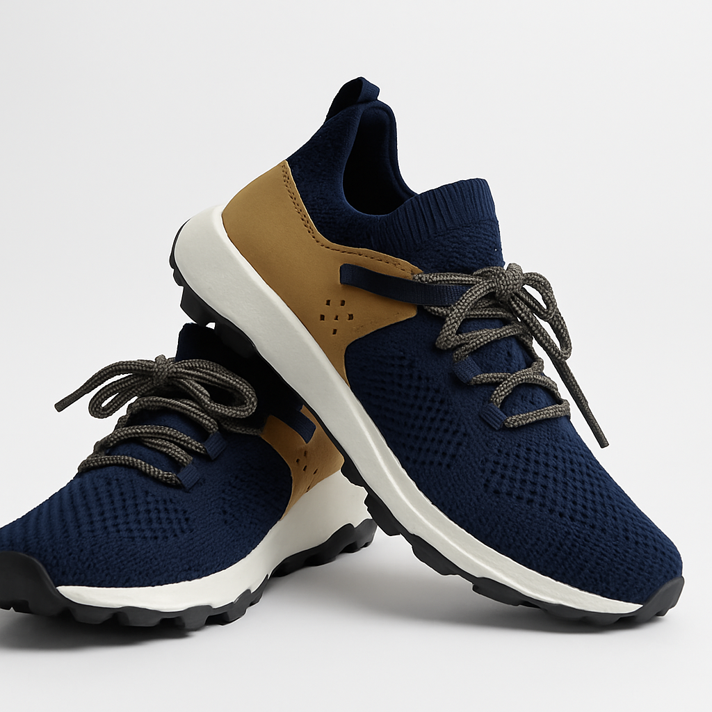 FB Casual Shoes - Navy blue, Brown Design