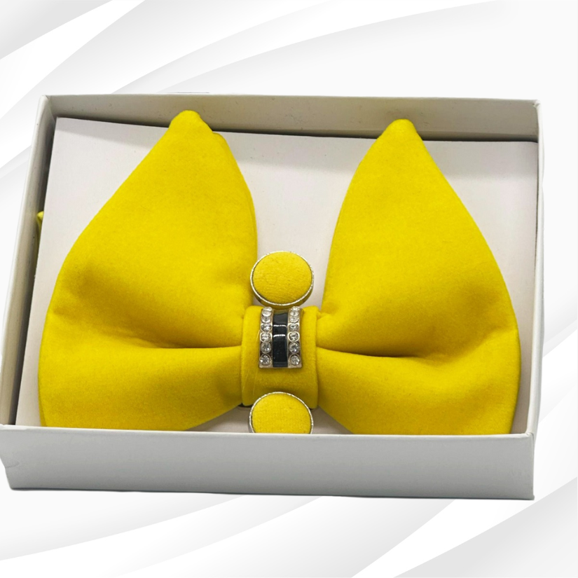 Baggi Bowtie with cuff buttons - Yellow