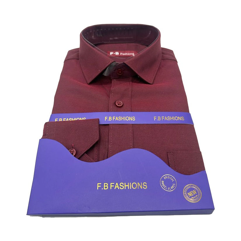 F.B Fashions Shirt - burgundy