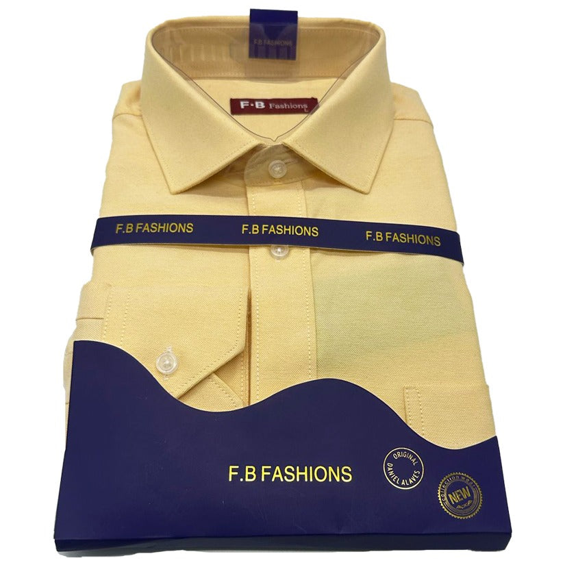 FB fashions shirt - pale yellow