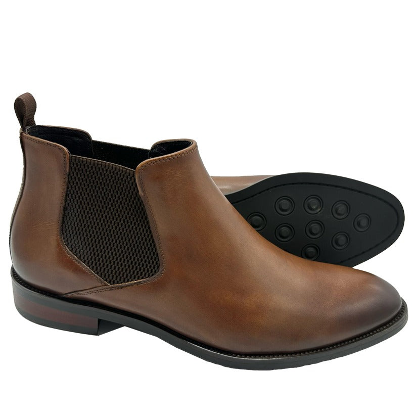 Baggi leather Chelsea Boots - Brown
