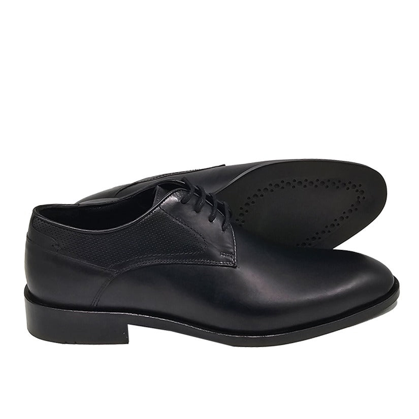 Baggi Leather Shoes - Dark Blue