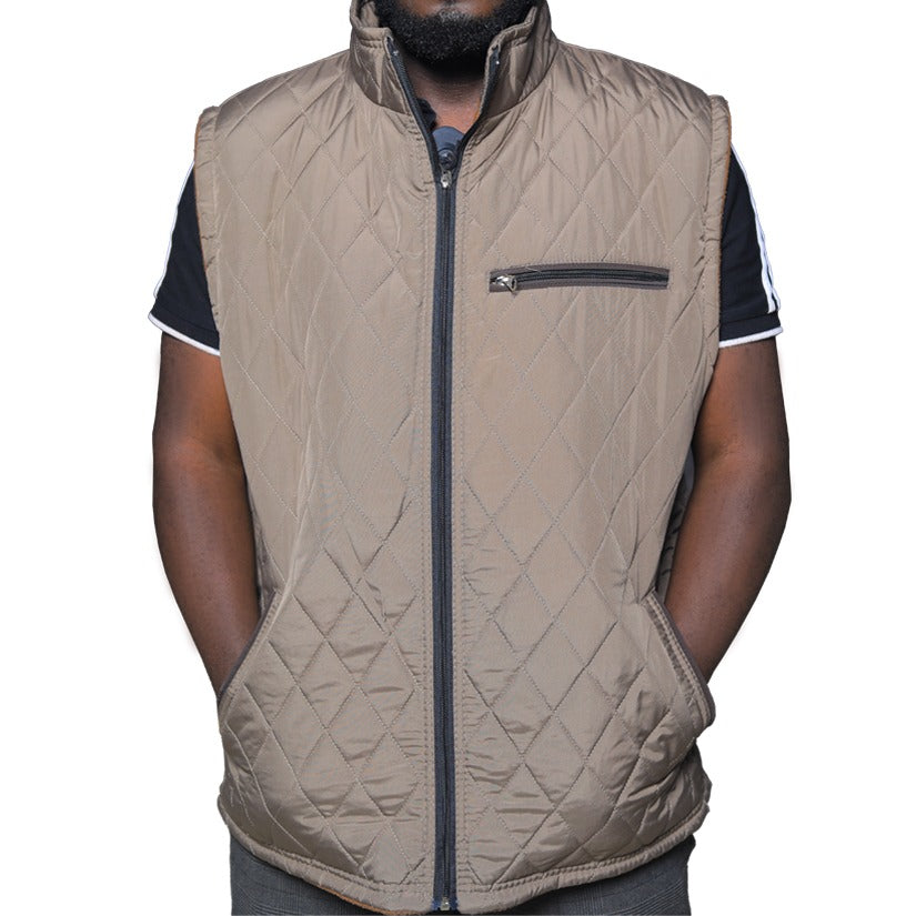 Armless Jacket - Beige