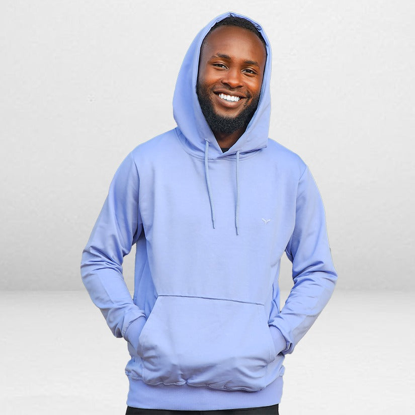 MC Hooded Jumper - Pastel Blue