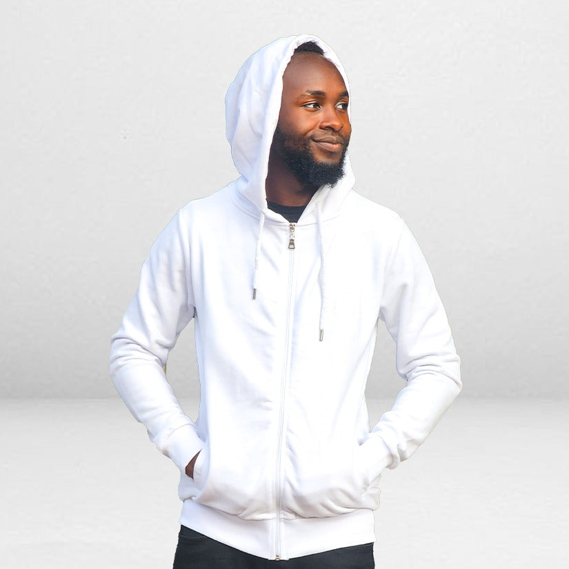 MC hooded Jumper - White