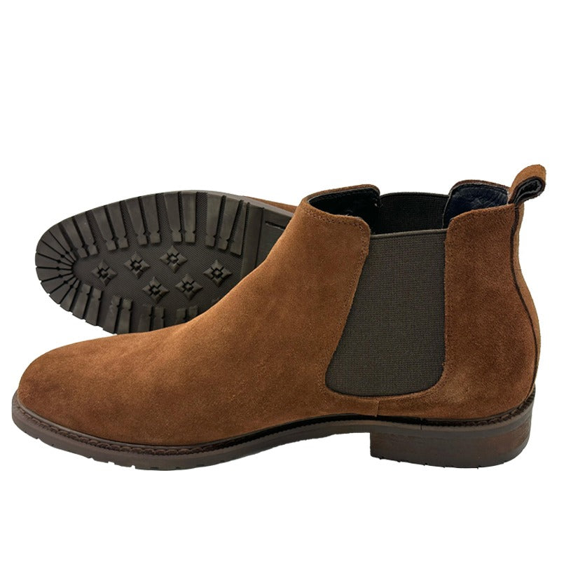 Francesco Mauri Suede Chelsea Boot - Brown