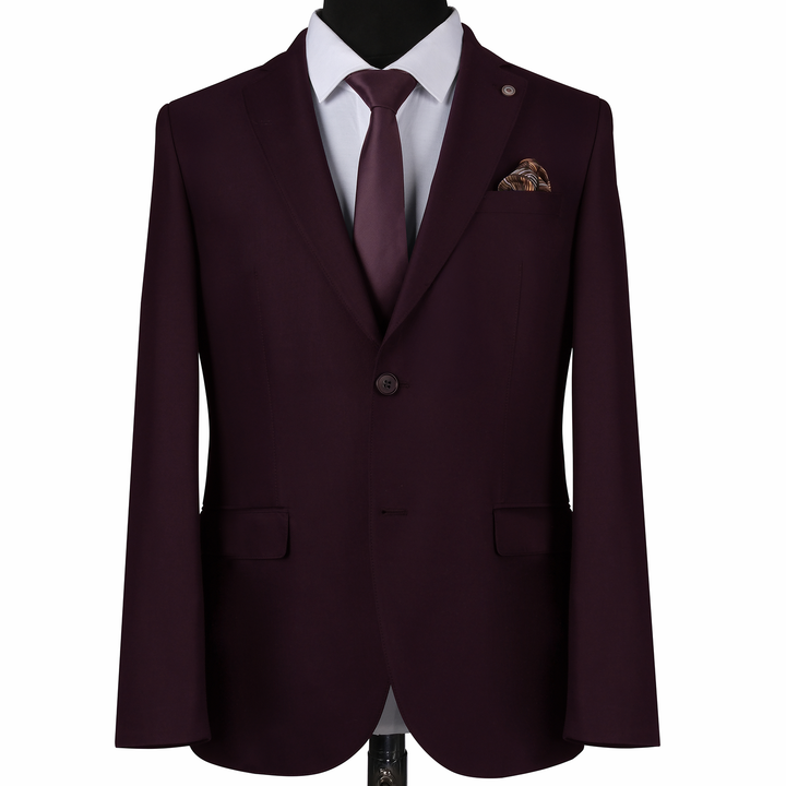 Barcelona Bordeaux suit - Rich burgundy