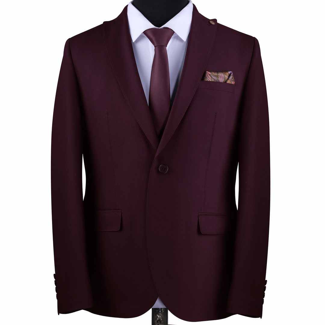 Lisbon Wine suit - Rich burgundy