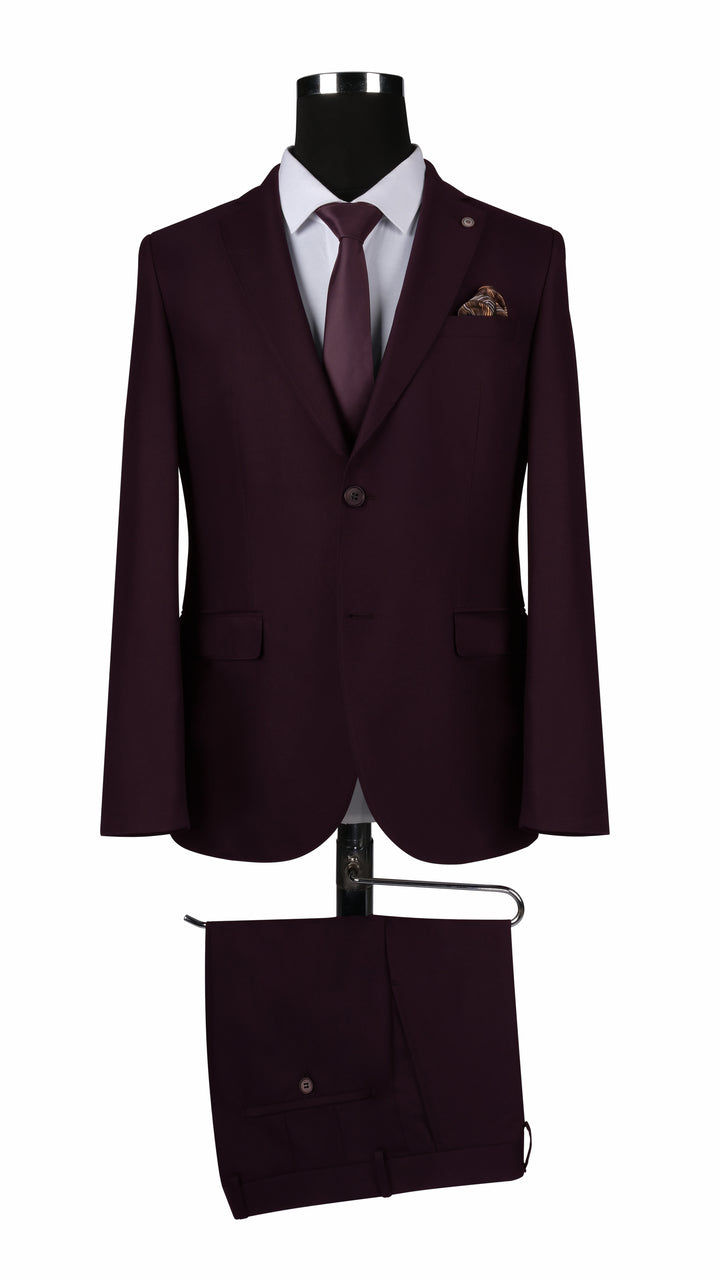 Barcelona Bordeaux suit - Rich burgundy