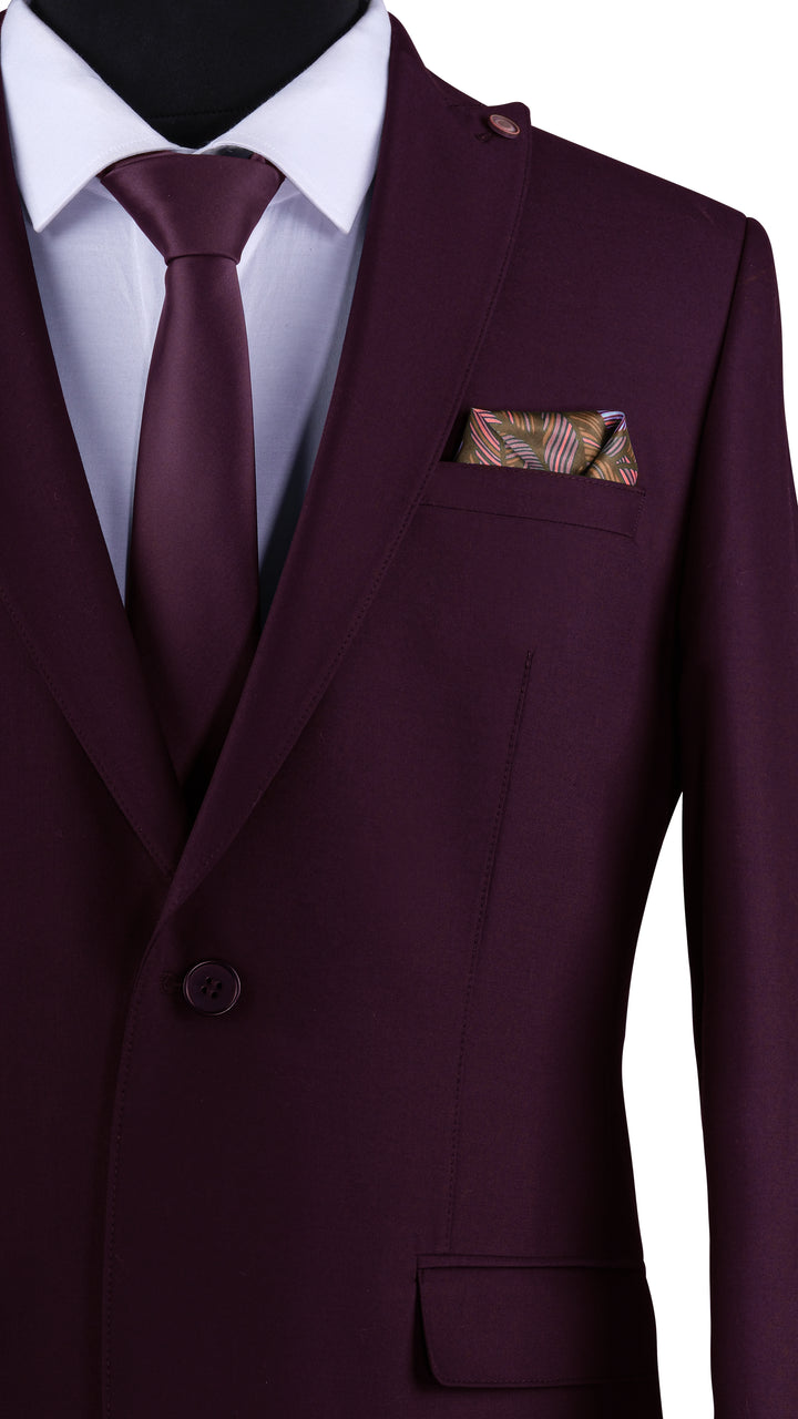 Lisbon Wine suit - Rich burgundy