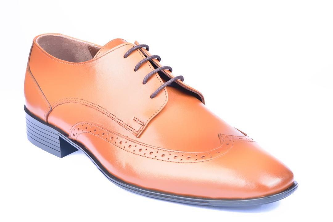 Baggi Tan leather , wingtip oxfords