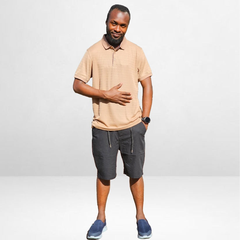 Mc Collar t-shirt - Tan