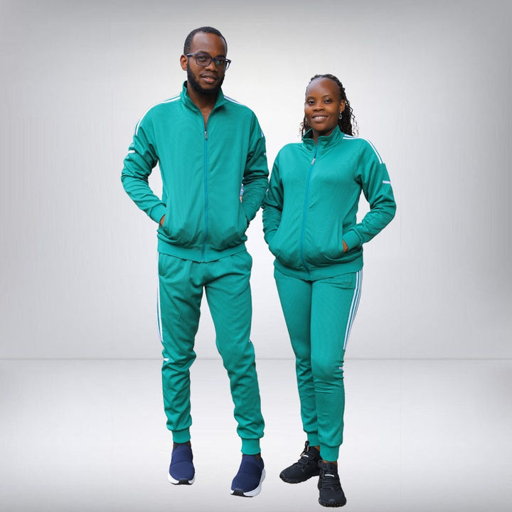 FB Tracksuits - Green polkadot